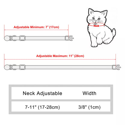 Customizable collar for cats
